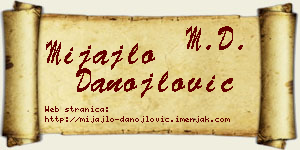 Mijajlo Danojlović vizit kartica